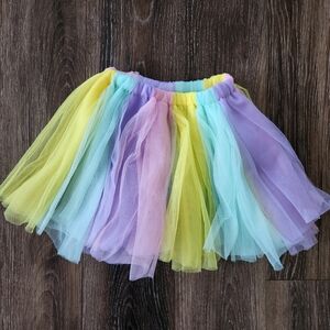 Colorful Girls Tutu Skirt One Size Fit Most NWOT